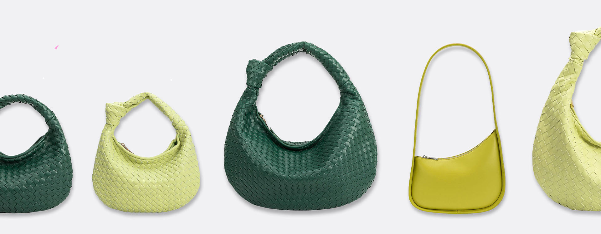 Green Woven Handbags