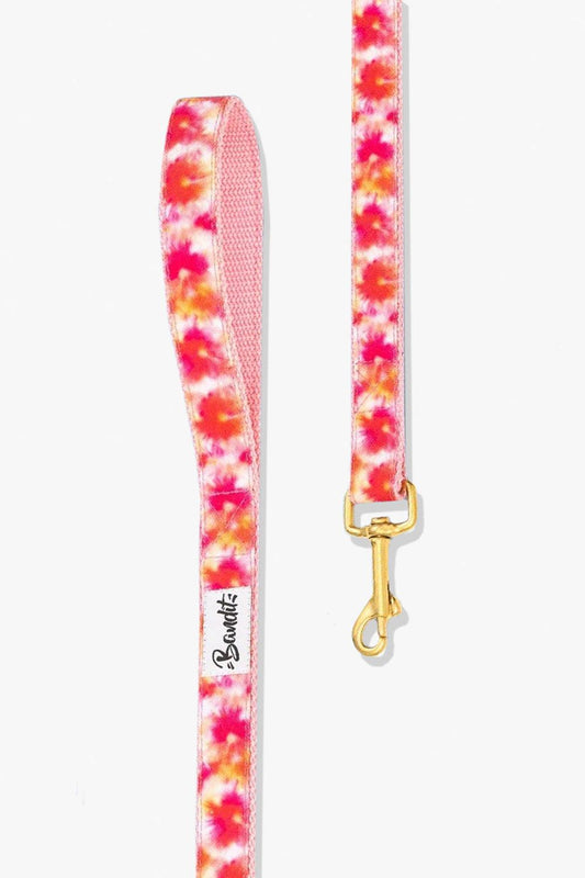French Bandit - Bandikini Pink Tie Dye Dog Lead - In The Tote